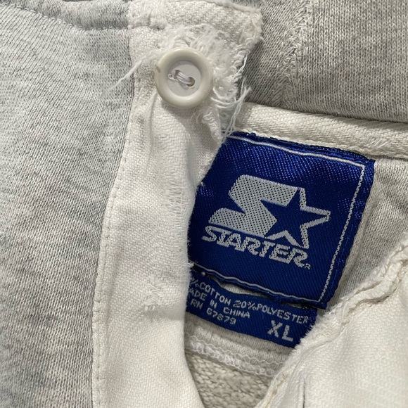 RARE VINTAGE Notre Dame Fighting Irish STARTER XL hooded sweatshirt leprechaun - Picture 11 of 13